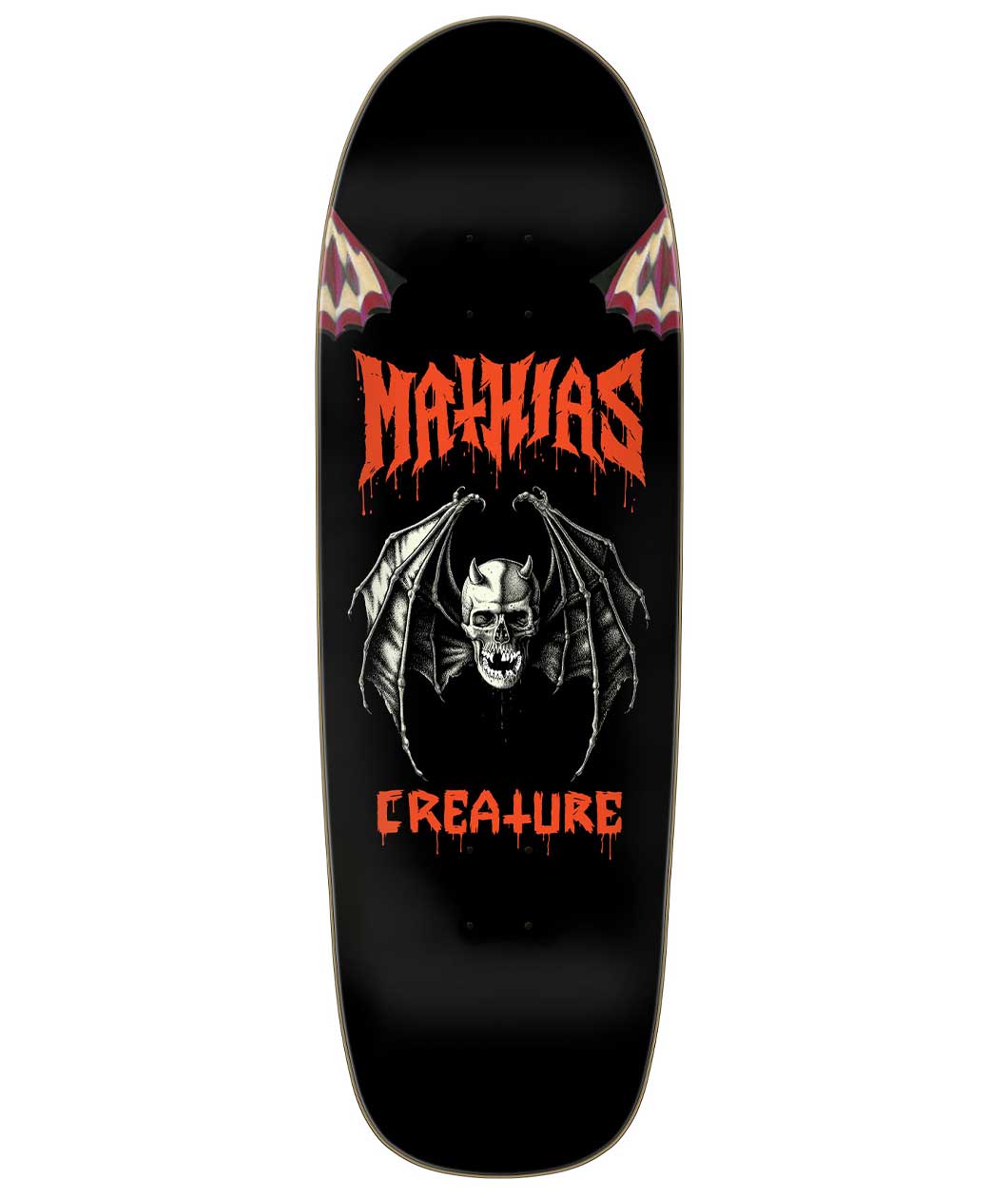 Torres Skull Bat Pro Skateboard Deck 9.55
