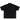 A black short-sleeve polo shirt with a small white embroidered logo on the left chest, displayed flat against a plain white background.