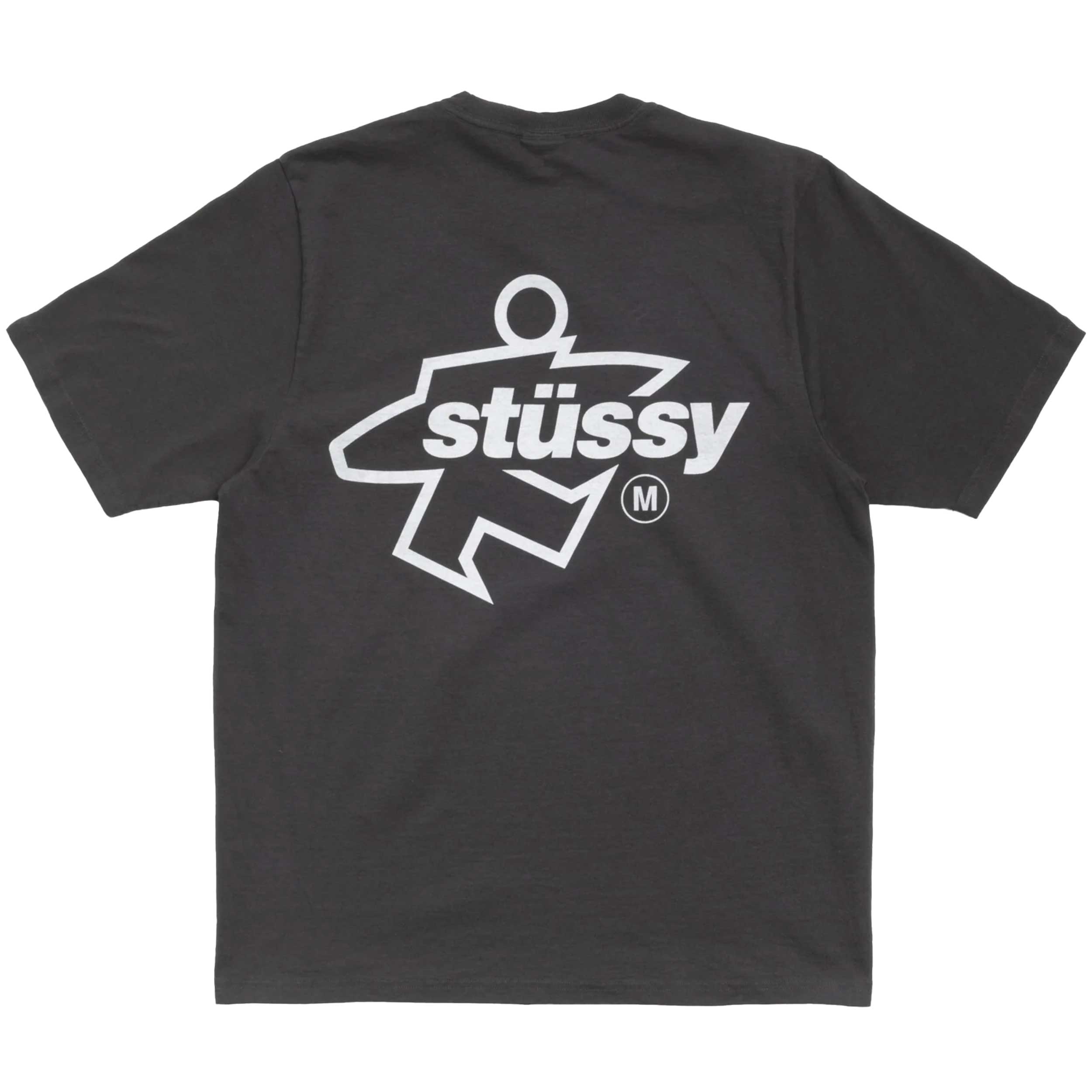 Stussy Surf Size Pigment Dyed T-Shirt - Faded Black | Transport