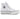 Canvas platform shoes in White/Black/White