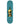 A teal skateboard deck featuring a stylized alien graphic in yellow, black, and brown on the center, shown against a plain white background.