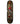 Skateboard deck with skeleton and red hat design on a white background