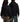 Two models shown from the back wearing black hoodies, with one wearing camouflage pants and the other wearing dark green cargo pants, against a plain white background.