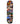 A skateboard deck featuring a dense collage print with numerous small photographs, portraits, and graphic elements on a black background.