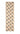 A long, narrow beige strip with a repeating black printed pattern of stylized owl heads and the text 'MOON GATE', shown on a plain white background.