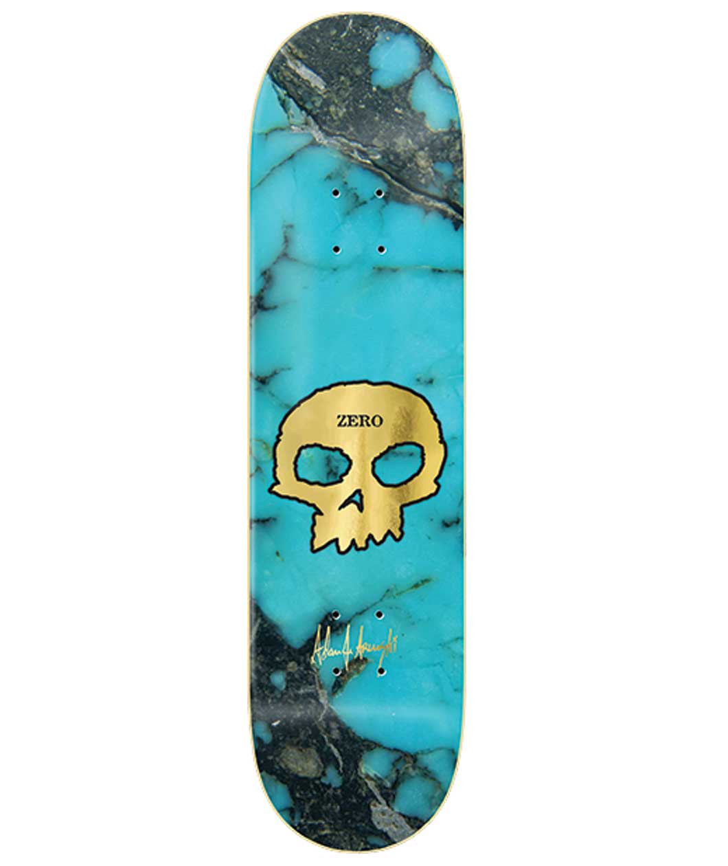 Arunski Single Skull Skateboard Deck 8.5